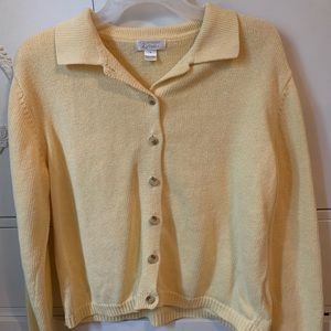 Yellow Knit Christopher & Banks Sweater
